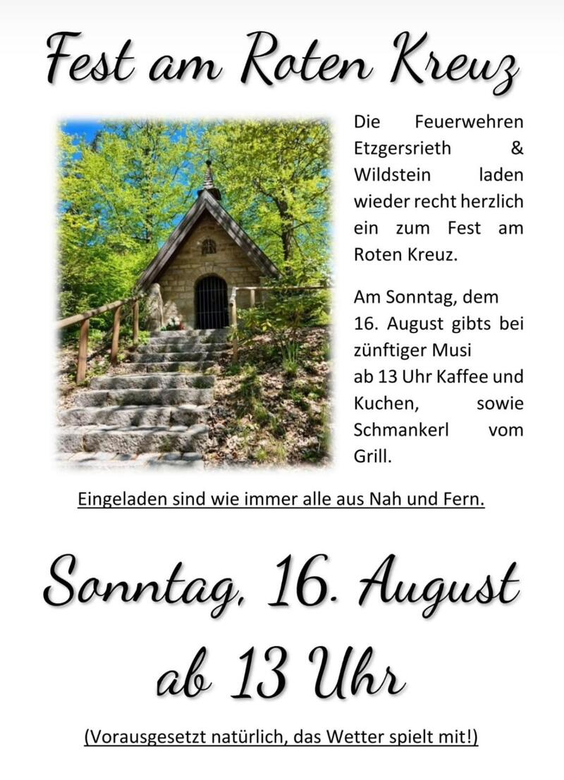 Einladung zum Fest am Roten Kreuz